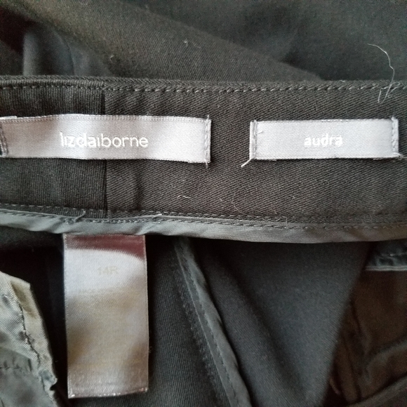 Liz Claiborne Audra black Trouser Pants - Picture 2 of 7